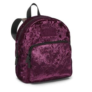 PINK Victoria's Secret Crushed Velvet Mini Backpack 💕